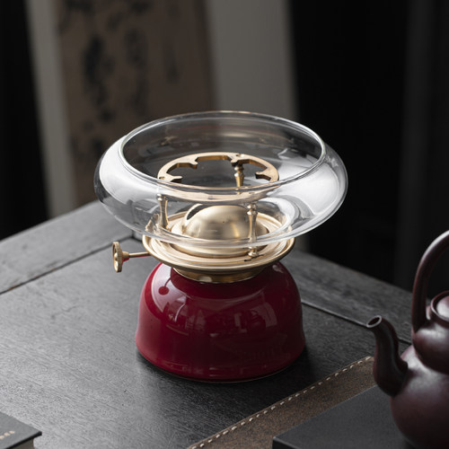 中式围炉煮茶陶瓷家用玻璃煮茶炉复古简约百搭温茶炉茶室煮茶器