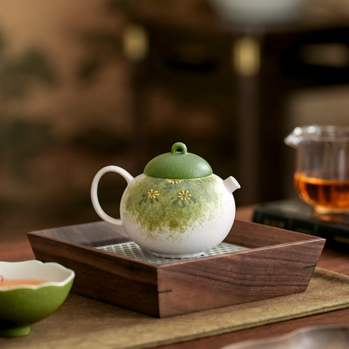 手绘小雏菊茶壶西施壶