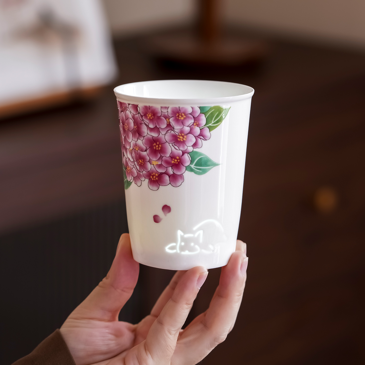 玲珑瓷可乐杯陶瓷情侣杯子高颜值