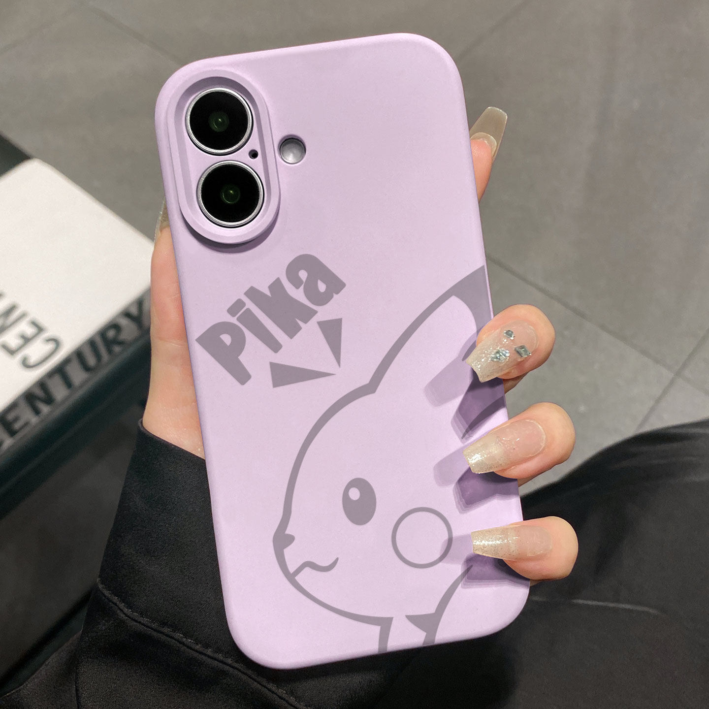 侧脸皮卡丘适用于苹果17promax手机壳液态硅胶iPhone16pro保护套情侣15新款创意14超好看独特13全包12超火软