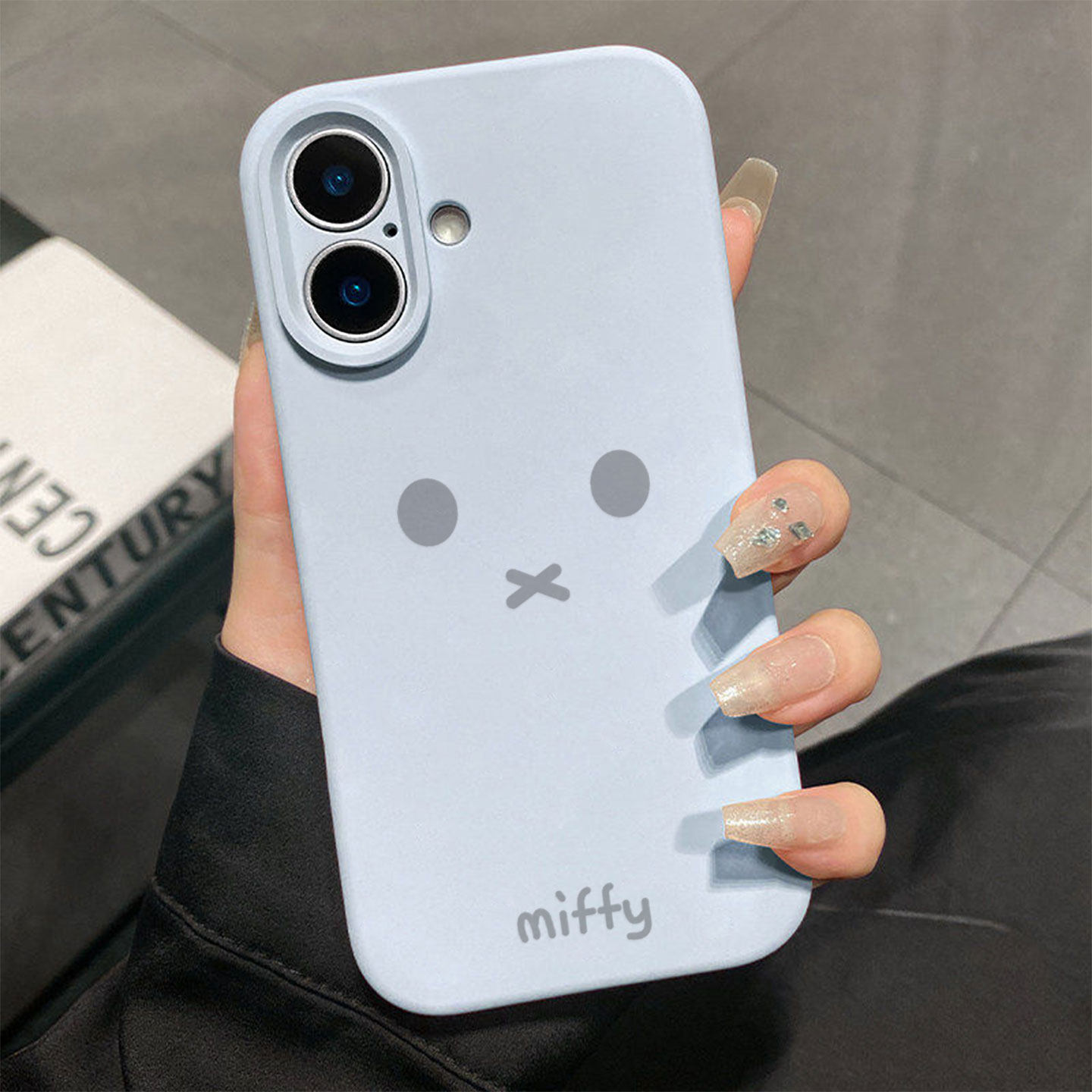 米菲兔表情miffy适用于苹果17promax手机壳液态硅胶iPhone16pro保护套情侣15新款创意14超好看独特13全包12