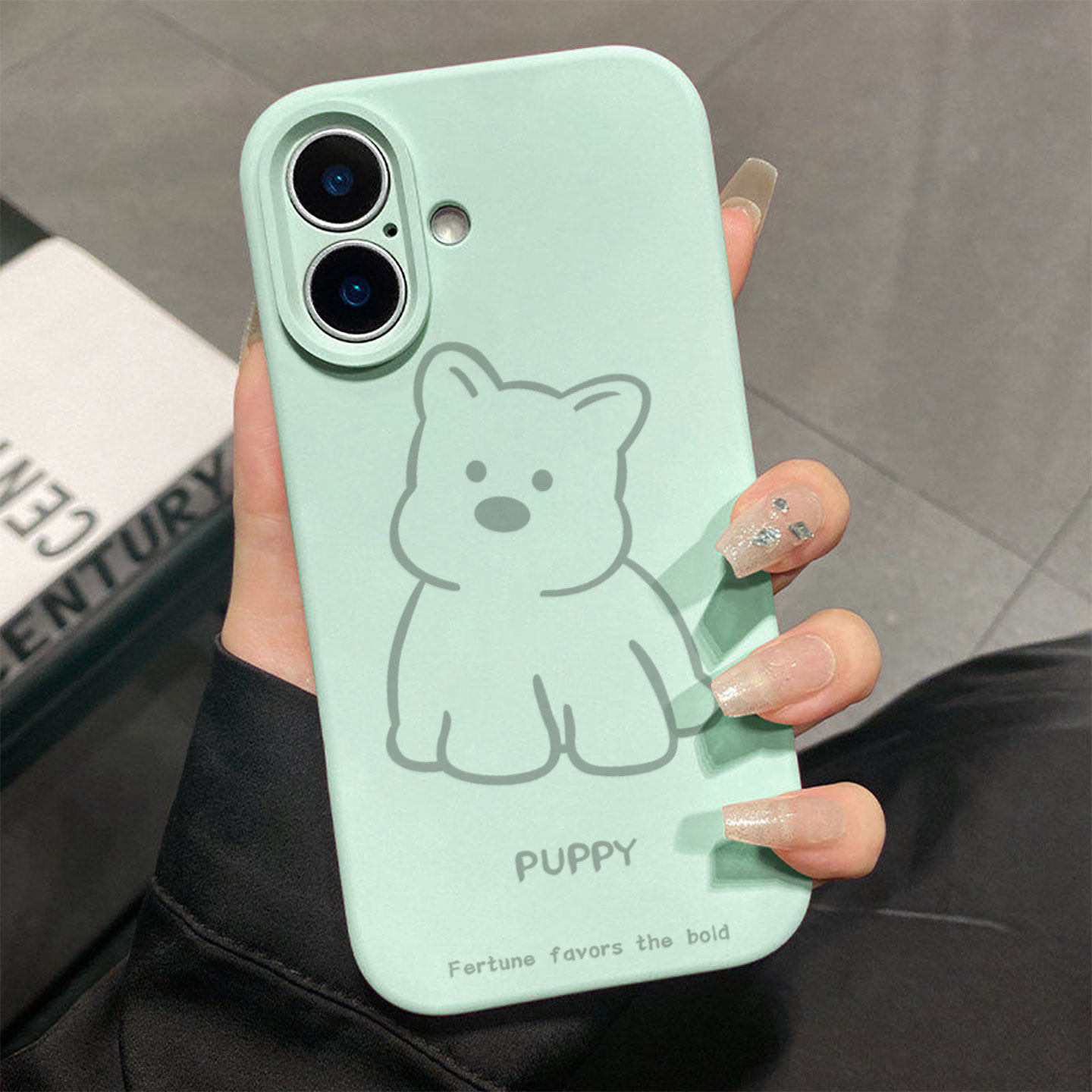 歪头西高地狗适用于苹果17promax手机壳液态硅胶iPhone16pro保护套情侣15新款创意14超好看独特13全包12超火