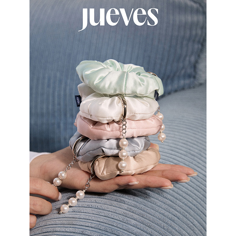 JUEVES星期四丝绸云朵发圈腕绳