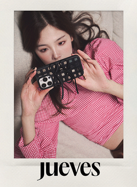 JUEVES星期四黑镜黑丝绒绑带壳苹果16promax手机壳15pro软壳16pm蝴蝶结15promax防摔14prom