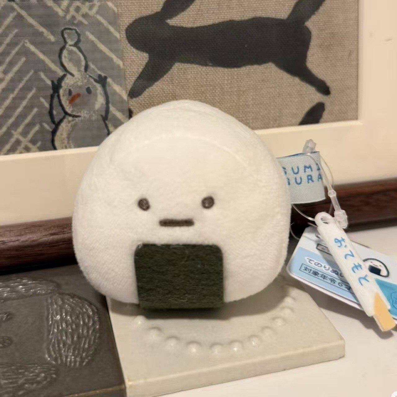 日本角落生物海苔饭团手玉毛绒公动漫挂件/文具