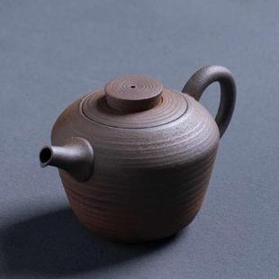 粗陶手工无釉茶壶陶瓷家用泡茶器普洱茶具单壶复古泡茶壶