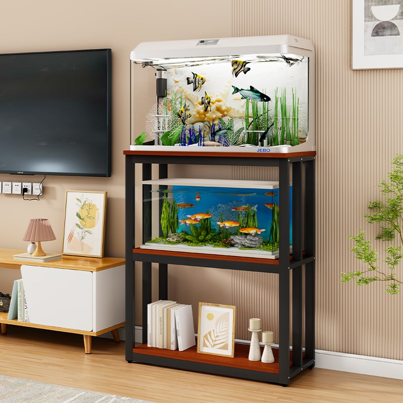 鱼缸承重底座底柜托架多层新款龟缸架支J架置物架定制定做鱼缸架