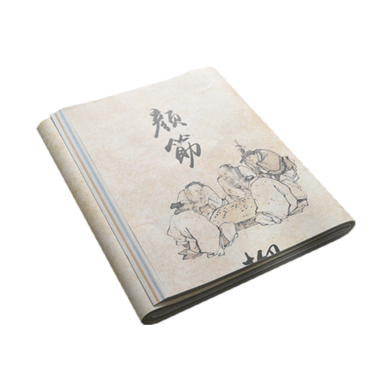 蜡染笺隋唐古宣洒金宣纸颜筋柳骨复古做旧小楷书法创作四尺对开半