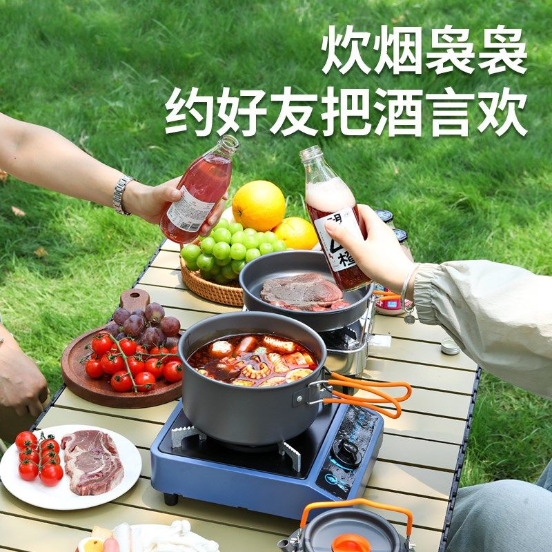 环保油燃料罐炉商用小火锅w酒精炉户外露营便携式炊具非卡式炉