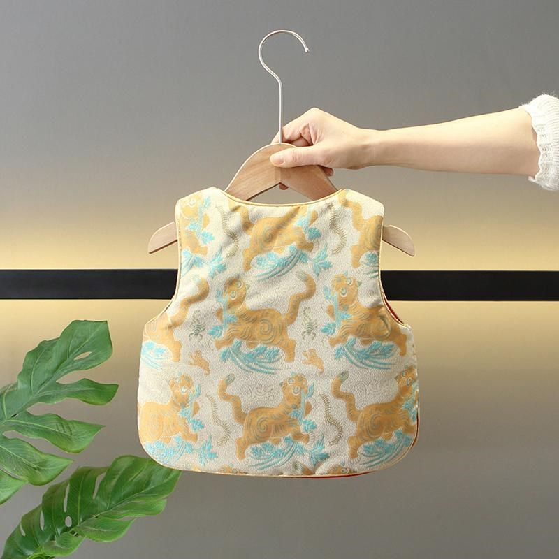 男童拜年服周岁礼服男宝汉服新中式唐装马甲国W风儿童过年服