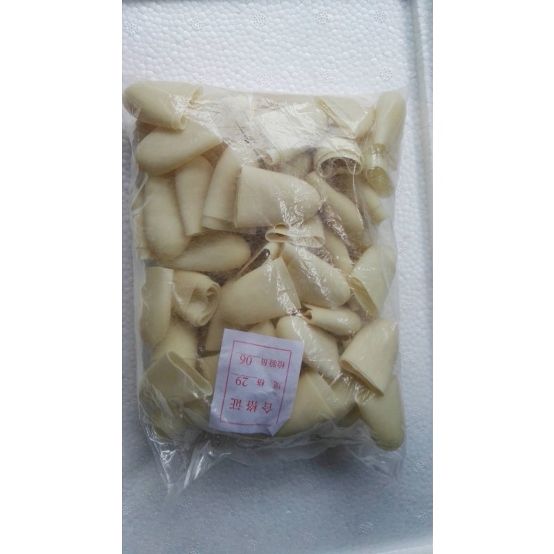 一次性乳胶宝石加工手指套劳保指套工业耐磨加厚指套橡胶指套耐用