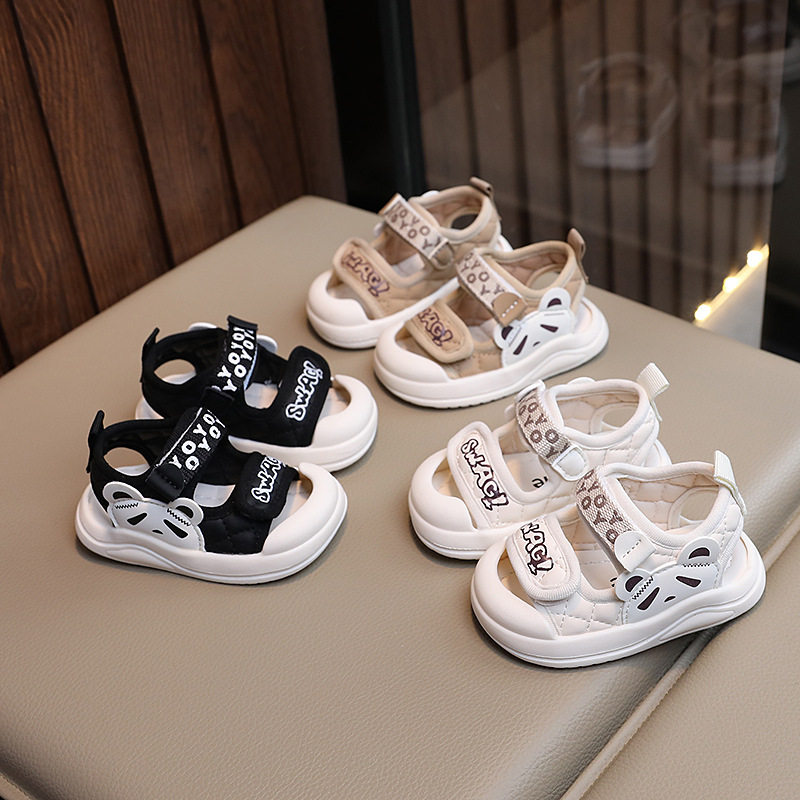 夏季新款婴儿宝宝鞋子男童凉鞋女童小孩软底学步鞋包头沙滩鞋批发