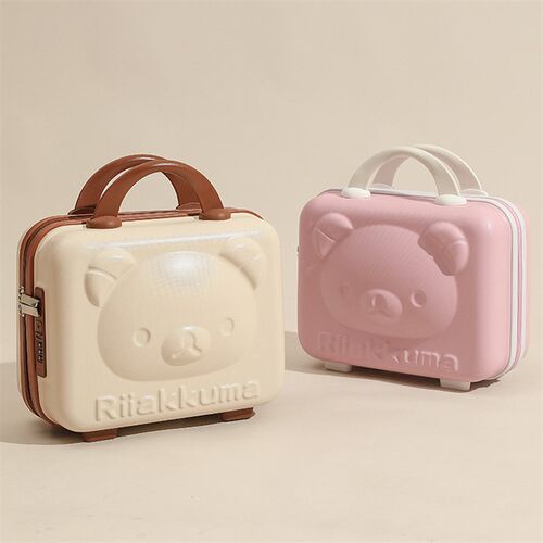 卡通小熊手提箱迷你14寸行李箱收纳E化妆箱小型轻便密码锁旅行箱