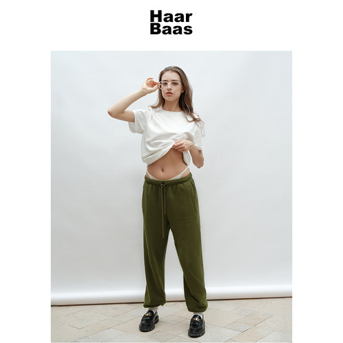 HaarBaas美式复古运动裤