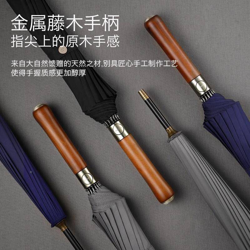 OOF左号都伞大女自动伞男晴雨风两用长柄折雨叠超大双人学生抗直