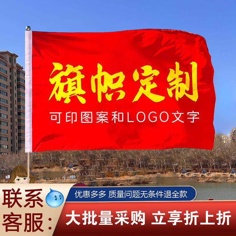 旗帜定制学校运动会学院系部班旗团建旅游导游队旗制作彩旗刀旗