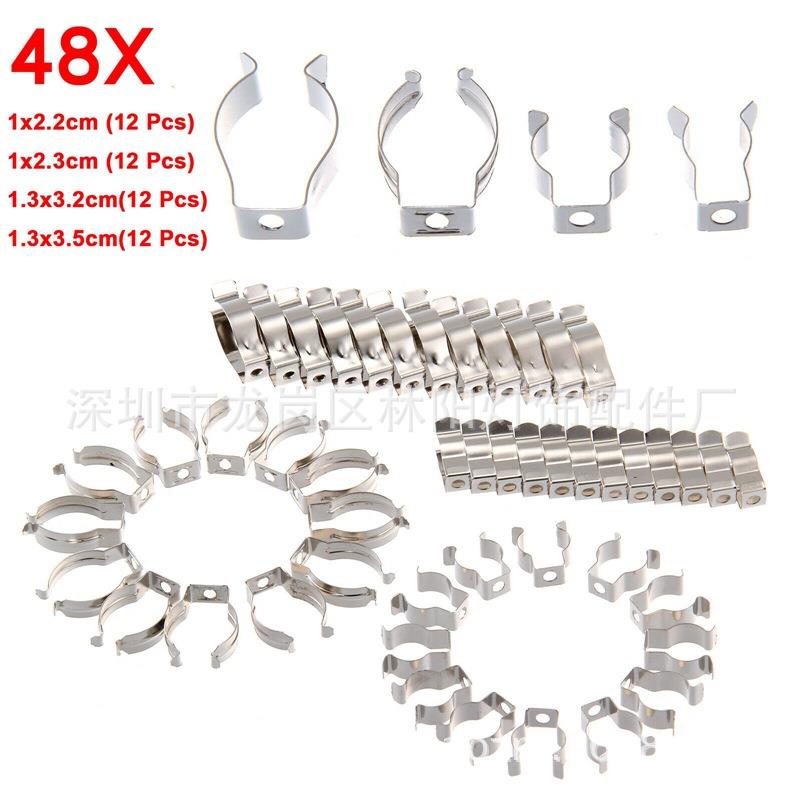 T4T5T8灯管夹灯管卡固定灯管夹卡子包T4灯管夹T5灯管夹T8卡48个