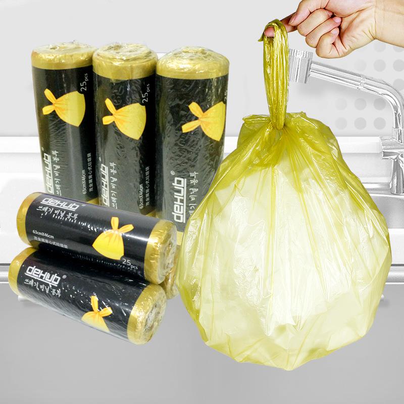 （标准价）dehub垃圾袋 背心手提加厚厨房卫生间家用点断式塑料袋