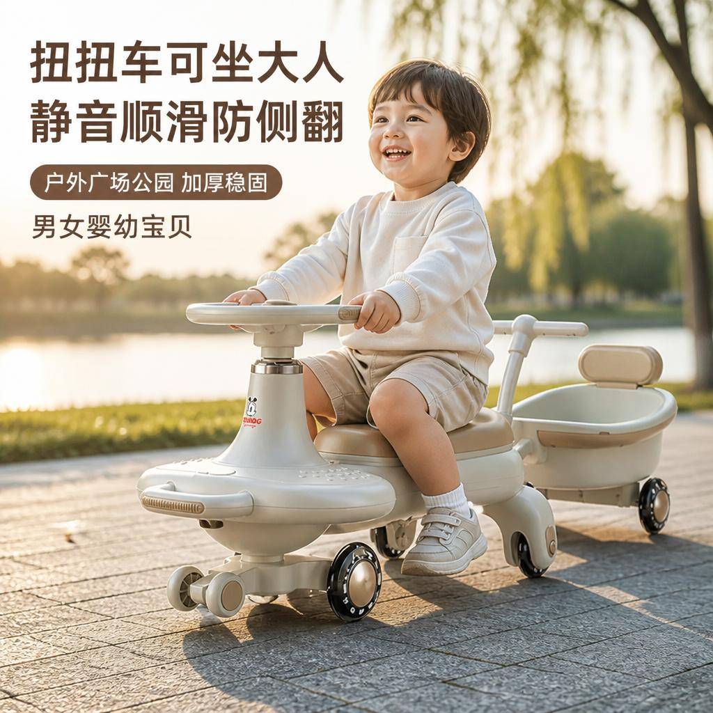扭扭车成人儿童通用静音顺滑防