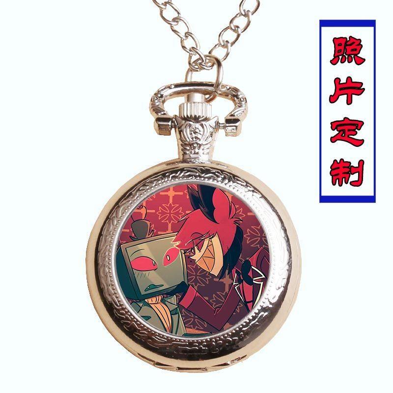 地狱客栈同人周边七宗罪怀表个性项链表学生礼物送女朋友定制照片