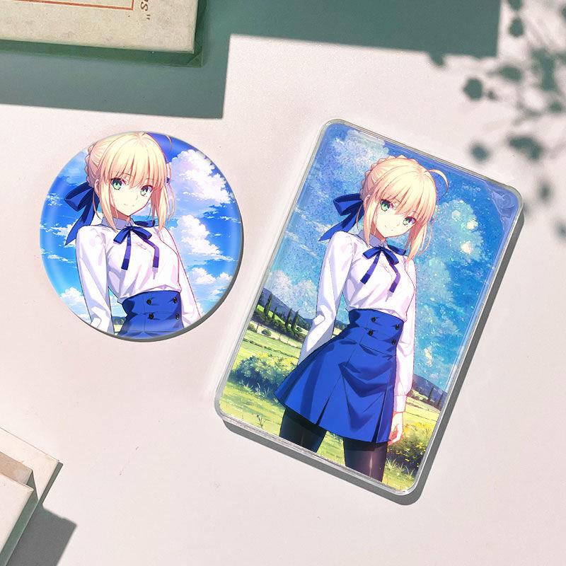 Fate/stay night亚瑟王saber流沙麻将流麻徽章吧唧谷子周边礼物