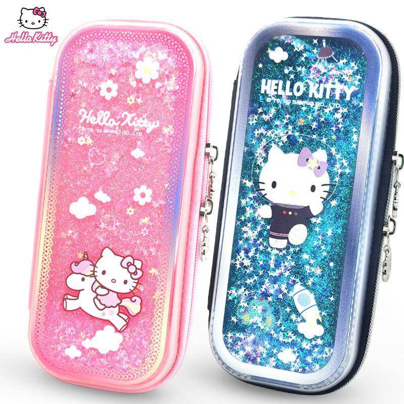 文具盒笔袋女生韩版简约可爱流沙笔盒小学生大容量铅笔盒文具袋女