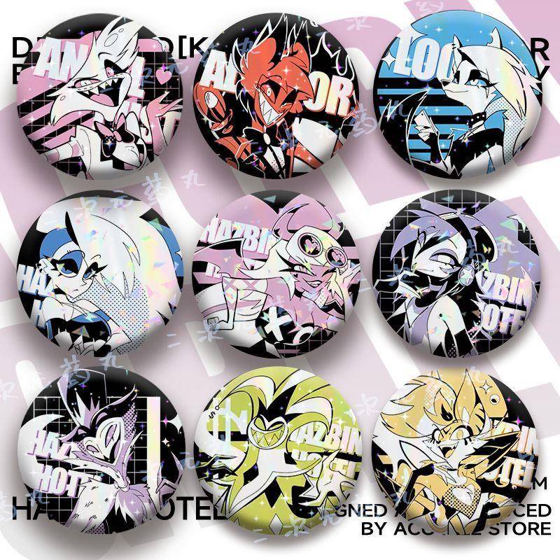 安吉尔地狱客栈吧唧周边阿拉斯托动漫58徽章摆件胸针饰品男女礼物