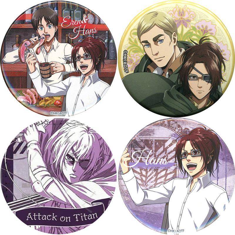 进击的巨人动漫韩吉·佐耶谷子周边徽章cos吧唧挂件