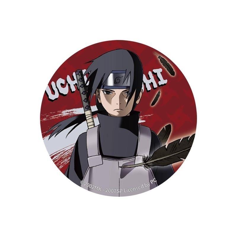 火影忍者周边玻璃镭射徽章立绘吧唧胸章胸针鸣人佐助