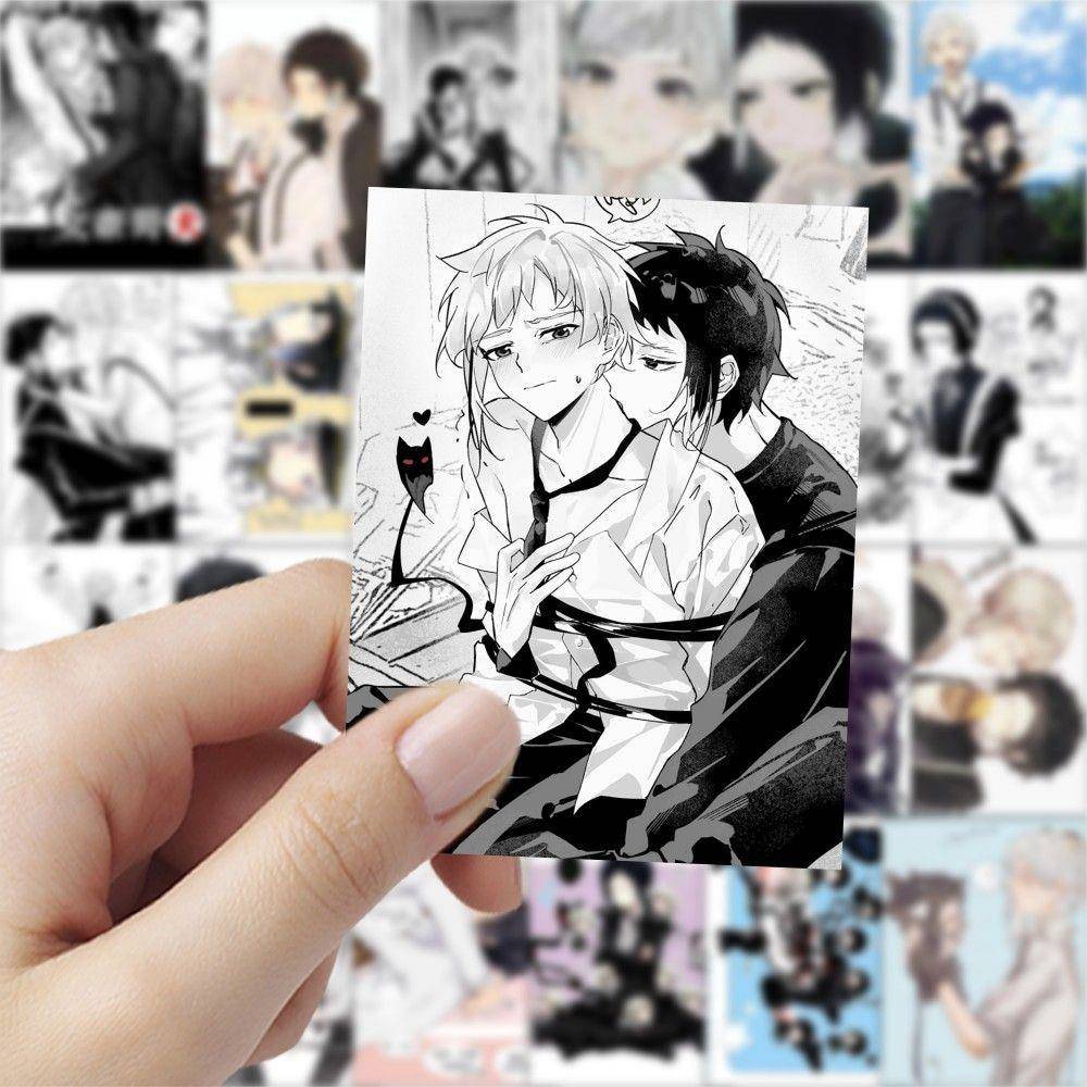 180张芥敦贴纸文豪野犬芥川龙之介中岛敦CP周边自粘小众创意贴画