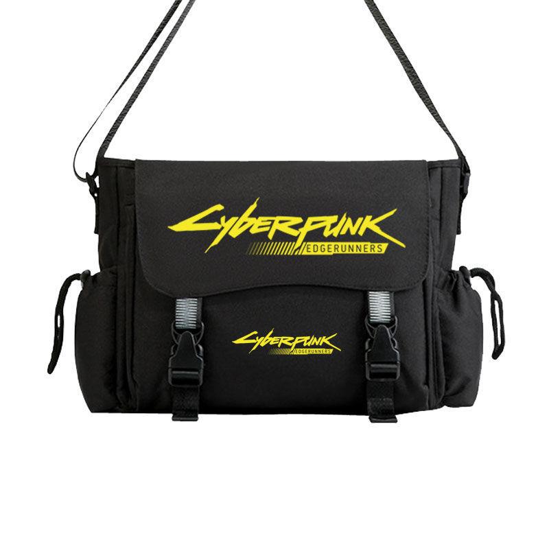 赛博朋克斜挎包边缘行者2077联名周边学生包男女路西单肩包背包