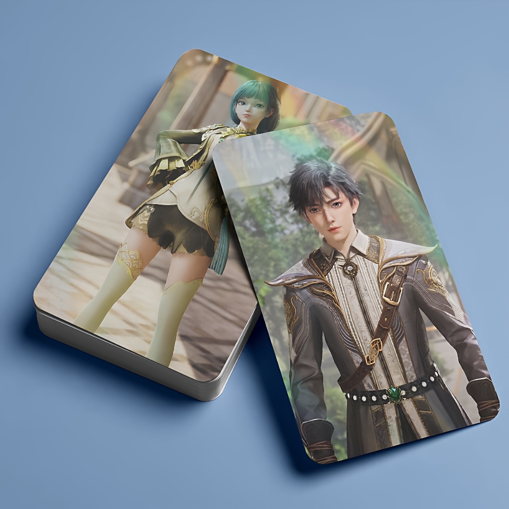 100张50张激光图片3寸小卡片斗洛大陆周边Lomo卡片唐三火余豪闪存