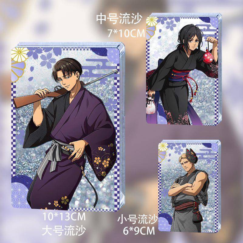 新款进击的巨人利威尔皮克莱纳浴衣柄图周边亚克力流沙卡砖麻将摆