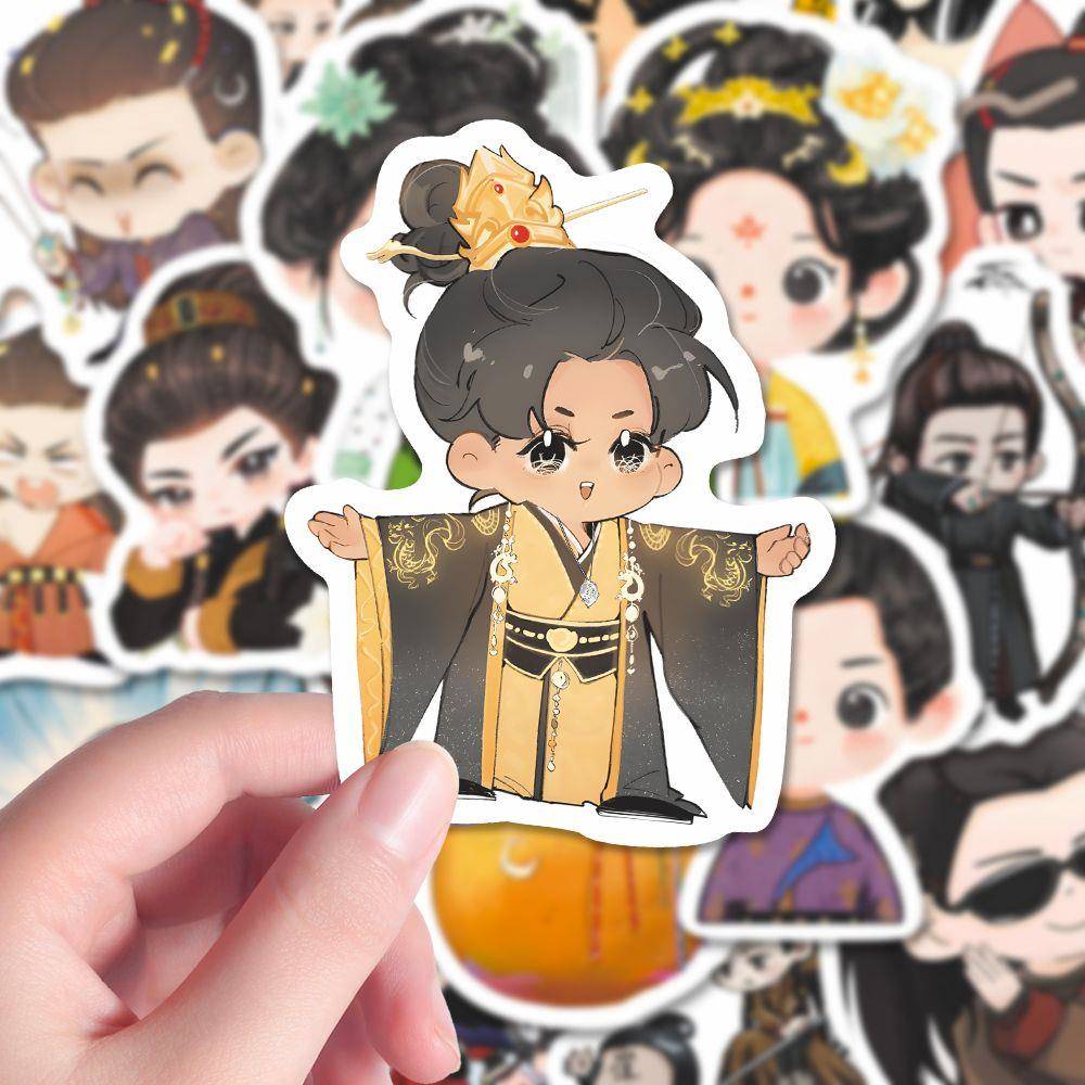 100张珠帘玉幕Q版人物贴纸电视剧端午燕子京可爱贴画diy手机iPad