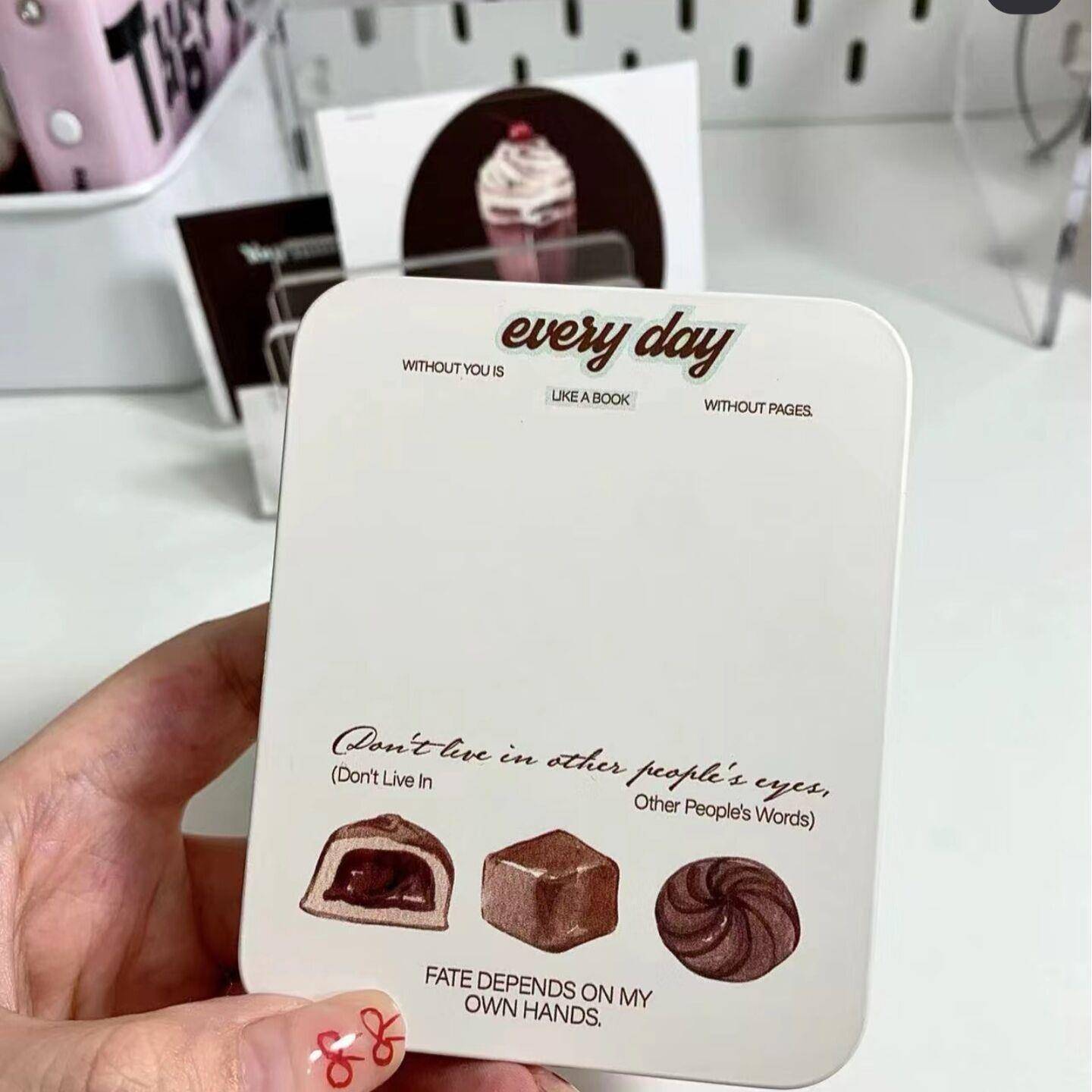 流心巧K力收纳盒收纳小卡可爱铁盒桌面学生高颜值少女盒