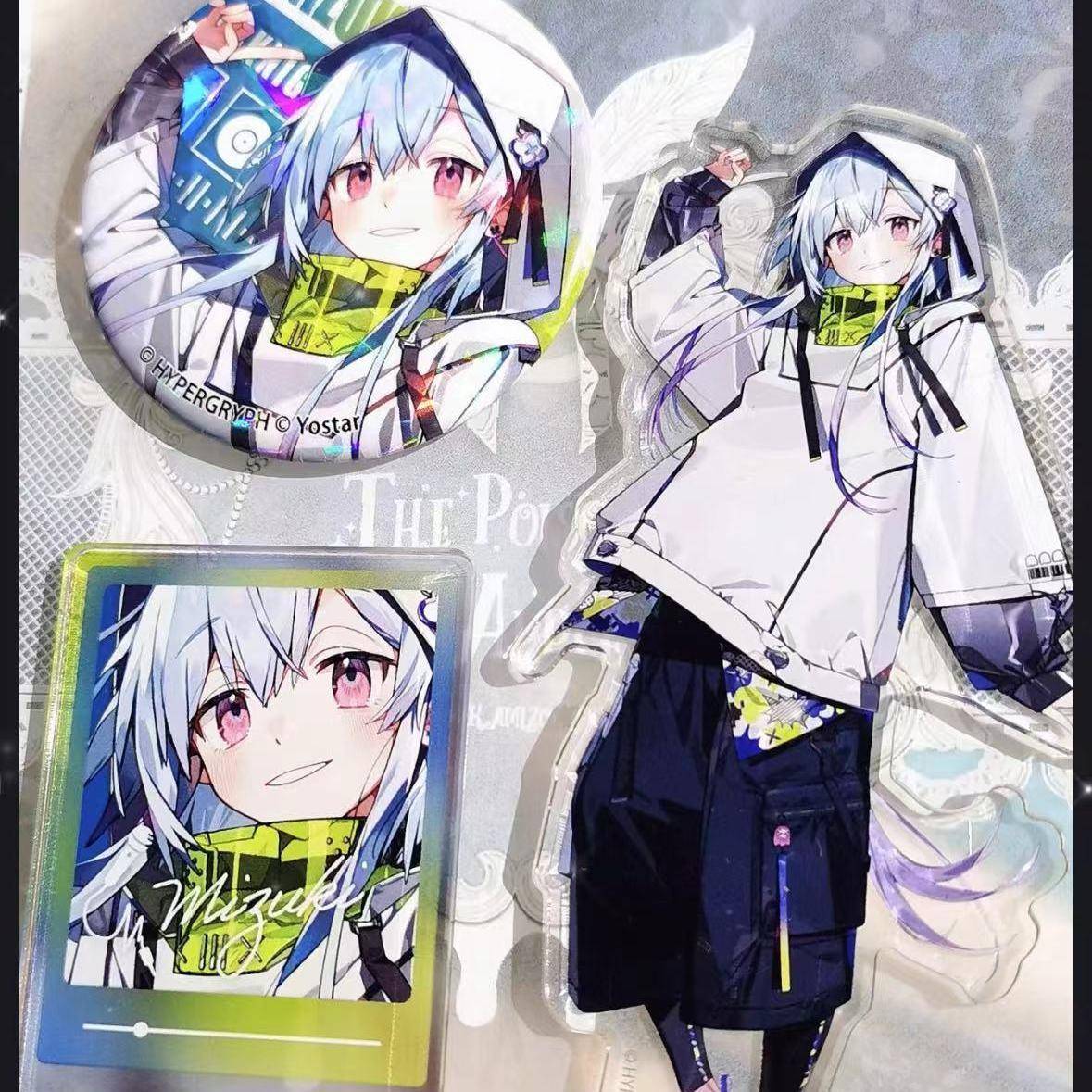 明日方舟周边水月亚克力立牌水月双插立牌周边桌面摆件徽章吧唧