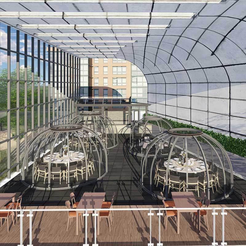 大型户外营地野奢酒店餐厅帐篷休闲咖啡厅露营假日篷房PC星空房
