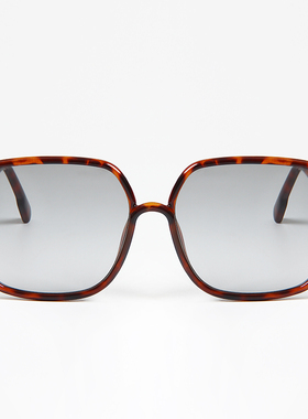 VVS眼镜墨镜太阳镜大框百搭简约款渐变色方形框玳瑁色黑色SOSTE