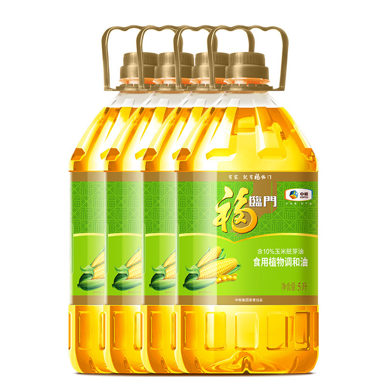 福临门桶装玉米调和油5L
