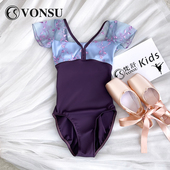 梵舒儿童芭蕾舞蹈体服女秋冬连体操服演出服艺考中国舞练功服形体