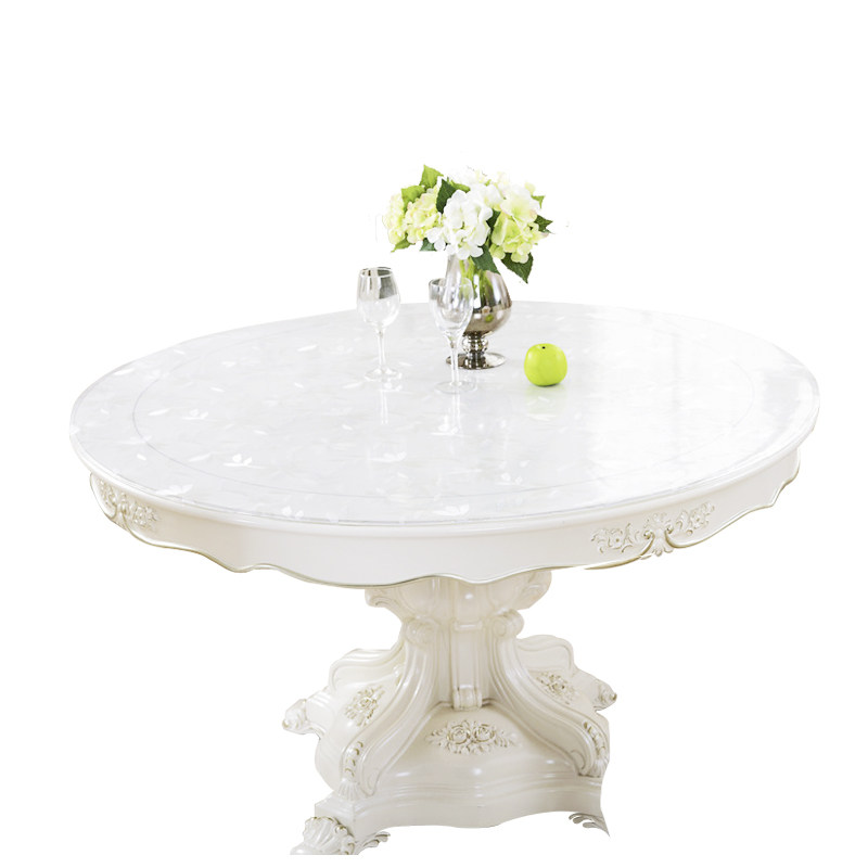 PVC圆形圆桌桌布防水防油免洗软玻璃透明塑料水V晶板餐桌垫胶垫,居家布艺,桌布,淘宝优惠券,粉丝福利购,淘宝优惠卷