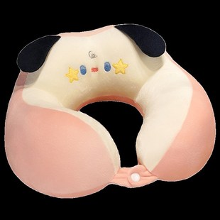U型枕卡通卡皮巴拉护脖子头枕飞机旅行车K用成人儿童护颈椎午休枕