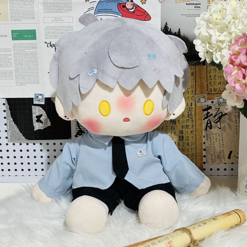 柔可衬衫娃衣20cm40cm棉花娃娃毛绒公仔换装男娃娃W衣装一番赏换