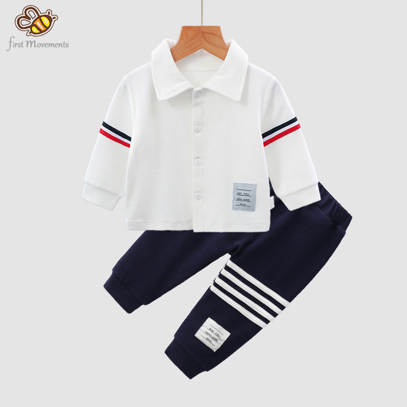 男童套装新款秋季儿童周岁衣服三件套童装L春秋男宝宝洋气礼服秋