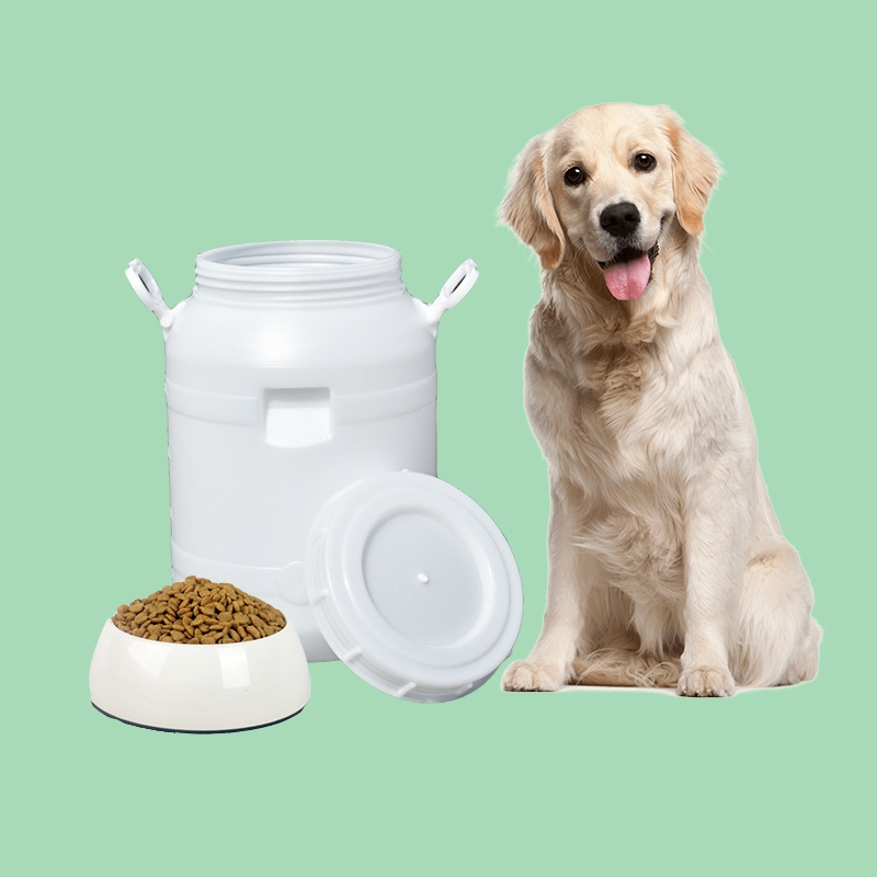 加大猫粮桶密封h存储桶宠物罐防潮收纳桶储粮桶狗粮桶猫粮塑料桶