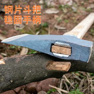 新锻打斧头加固柄已装好劈v柴工具砍树斧开山斧头农用柴斧户外农