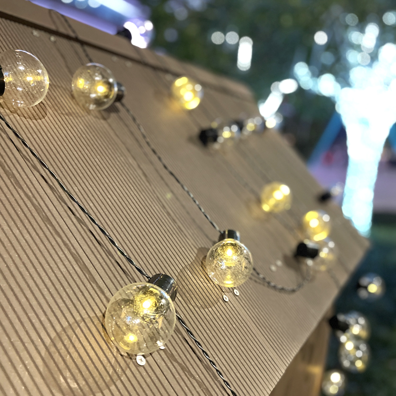 LED灯串5cim大圆球灯串户外装饰夜市后备箱摆摊灯户外露营氛围灯