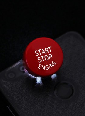 宝马红色一键启动新1系3系5系vX1X2X3X5X6改装点火开关按键装饰贴