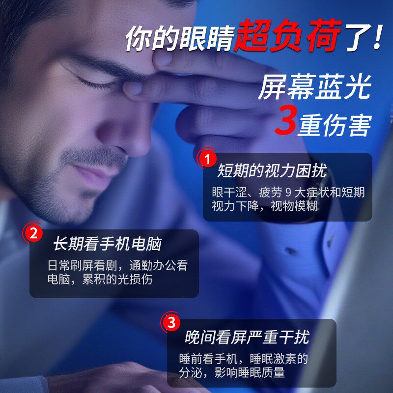 专业防蓝光无度数护目镜保护眼睛看手机玩电脑专用眼镜Z电竞平光