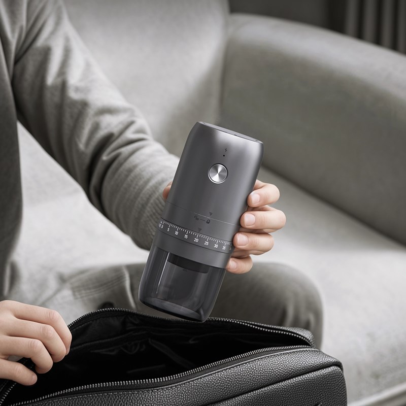 电动磨豆机咖g啡机家用小型手摇咖啡豆研磨机手磨意式全自动研磨